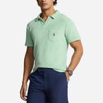 Custom Slim Fit Terry Polo Shirt - Celadon