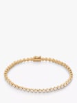 Monica Vinader Diamond Tennis Bracelet, Gold