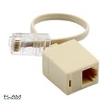 Adaptateur convertisseur cable telephone IP RJ45 vers RJ11 / RJ45 phone to RJ11