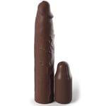 Fantasy xtensions pipedreams sleeve 22,86 cm + 7,62 cm plug marron Lovetoys Sex