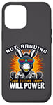 Coque pour iPhone 12 Pro Max Ne pas argumenter juste tester votre volonté Power Têtu Donkey Pun