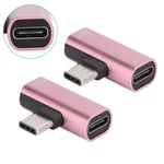 2PCS TypeC Converter Splitter Dual 2 In 1 to Headphone USB Charger Adapter