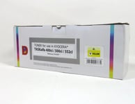 DATA DIRECT Kyocera 400 500 552 Toner Yellow Compatible TK855Y