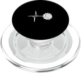 Volleyball Volleyball Player Heartbeat Volleyball Lover PopSockets PopGrip for MagSafe