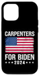 Coque pour iPhone 14 Pro Charpentiers pour Biden 2024