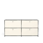 USM - USM Haller 4 sideboard, Pure White - Sideboards - Fritz Haller,Paul Schärer - Vit - Metall