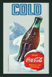 Empire 537225 Miroir imprimé Bouteille de Coca Cola avec Cadre en Plastique faà§on Bois 20 x 30 cm