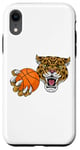 Coque pour iPhone XR Ballon de basket Jaguar Leopard Cheetah Panther