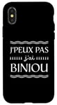 Coque pour iPhone X/XS Bretagne Je peux pas j'ai Biniou Idée cadeau Humour Breton