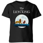 Disney Lion King Hakuna Matata Walk Kids' T-Shirt - Black - 7-8 Years