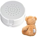 Röstinspelare för Teddys Bear Press inspelningsbar röst ljudbox inspelningsmodul 30 sekunders inspelare för plyschdjur plyschleksakskudde (YJD) white (Pack of 1)