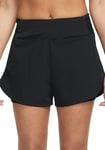 NIKE DX6022-010 W NK Bliss DF MR 3IN 2N1 Short Shorts Women's Black/Reflective Silv Size 2XL