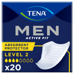 Tena Men Level 2 Absorbent Protector PACK OF 20 Incontinence Pads