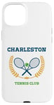 Coque pour iPhone 15 Plus Club de tennis Preppy de Charleston, Caroline du Sud