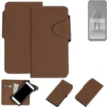 Protective cover for iiiF150 Raptor LTD flip case faux leather brown mobile phon