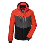 killtec Homme Veste de ski/veste fonctionnelle avec capuche amovible et pare-neige KSW 45 MN SKI JCKT, dark orange, XXL, 38699-000