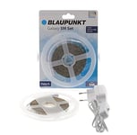 Blaupunkt Strip LED Galaxy 5m – Bande Lumineuse D’ambiance Spéciale – Blanc Froid 6000K – Ruban Idéale pour L’éclairage du Salon, de la Cuisine, de la Chambre, du Couloir – 12V – Plug & Play