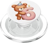 Ours en peluche marron pour 6ème anniversaire PopSockets PopGrip pour MagSafe