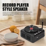 Record Player Style Speaker Retro BT Small Speaker Sleep Calming For Office