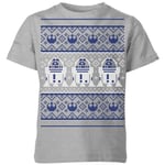 Star Wars R2-D2 Knit Kids' Christmas T-Shirt - Grey - 11-12 ans