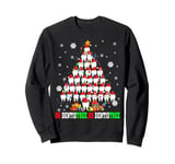 Oh Dentistree Christmas Tree Xmas Lights Santa Tooth Dentist Sweatshirt