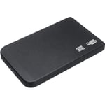 Disque Dur Externe Portable 2T USB 3.0 - Noir - 1" - Capacité 2 To