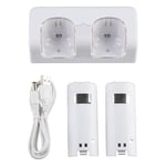 2 Port + 2 BATTERIE 2800mAh STATION CHARGEUR Pour Nintendo Wii WIIMOTE MANETTE  - HSCYDFH-A13632