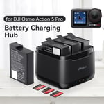 3 Charging Slots Battery Charging Box Charging Hub for DJI Osmo Action 5 Pro