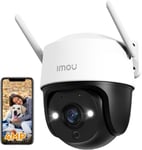 2.5K(4MP) Caméra Surveillance WiFi Extérieure PTZ,360°Caméra IP Exterieur WiFi,Vision Nocturne Couleur 30M,Détection Humaine AI,Suivi Intelligent,Étanche IP66,Audio Bidirectionnel,Sirène(Q92)