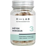 D-LAB Nutricosmetics Détox Minceur Food Supplemet For Slimming Detox, 1 Month