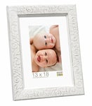 Deknudt Frames S95FS1 Cadre Photo Ornementé Blanc 15 x 15 cm