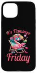 Coque pour iPhone 15 Plus Citation amusante des flamants roses It's Flamingo Friday