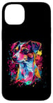 Coque pour iPhone 14 Plus Les amoureux du pop art coloré Jack Russell Terrier