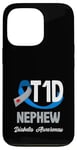 Coque pour iPhone 13 Pro Sensibilisation au diabète de type 1 T1D Neveu