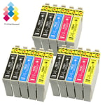 15 Ink Cartridges (set + Bk) For Epson Workforce Wf-2660dwf Wf-2540wf Wf-2510wf