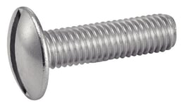 Vis métaux poêlier - tête ronde fendue - inox A2 - 8x30 mm - 100 pièces ACTON