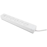 OTIO Bloc Mantea parafoudre 5 prises Easyeject + 2 USB - Blanc