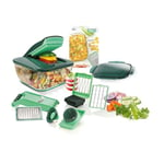 Genius Nicer Dicer Chef (15 parts) | Fruit cutter, vegetable cutter, onion cutter, chopper, vegetable slicer, mandolin