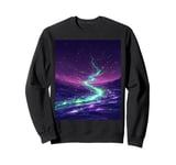 Mystical Cosmic River: Ethereal Galaxy Art For Stargazers Sweatshirt