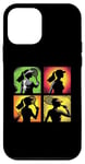 Coque pour iPhone 12 mini Tennis Pop Art Joueuse de Tennis Vintage Femme