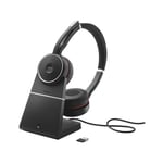 Jabra Evolve 75 MS Stereo Headset with Charging Stand Wired / Wireless Black