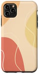 Coque pour iPhone 11 Pro Max Couleur neutre bohème marron, beige, rouge et jaune moutarde