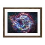 Artery8 NASA James Webb Telescope Cassiopeia A (Cas A) Composite Living Room Artwork Framed Wall Art Print 18X24 Inch