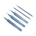 5pcs Blackhead Remover Stainless Blue Acne Needle Tool Set For Pimple Popper FST