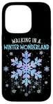 iPhone 14 Pro Walking In A Winter Wonderland Tie Dye Snowflake Christmas Case