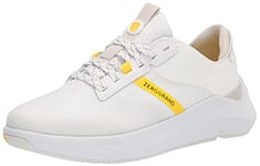 Cole Haan Femme Zerogrand Winner Tennis Sneaker Basket, White Nimbus Cloud Cyber Yellow, 38 EU