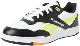 Reebok Unisex BB 4000 II Sneaker, Black/Solar Acid Yellow/FTWR White, 9.5 UK