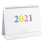 BJHSYNDR Calendrier de Bureau 21 * 17 * 8.5Cm Blanc 2021 année Simple Calendrier de Bureau inscriptible décoration de Bureau Calendrier Quotidien planificateur Bobine Calendrier