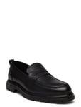 Biagil Penny Loafer Soft Texas Loafers Låga Skor Black Bianco