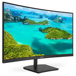 Philips Écran incurvé 271E1SCA 68 cm (27 Pouces) (VGA, HDMI, Temps de réponse de 4 ms, 1920 x 1080, 75 Hz, FreeSync) Noir